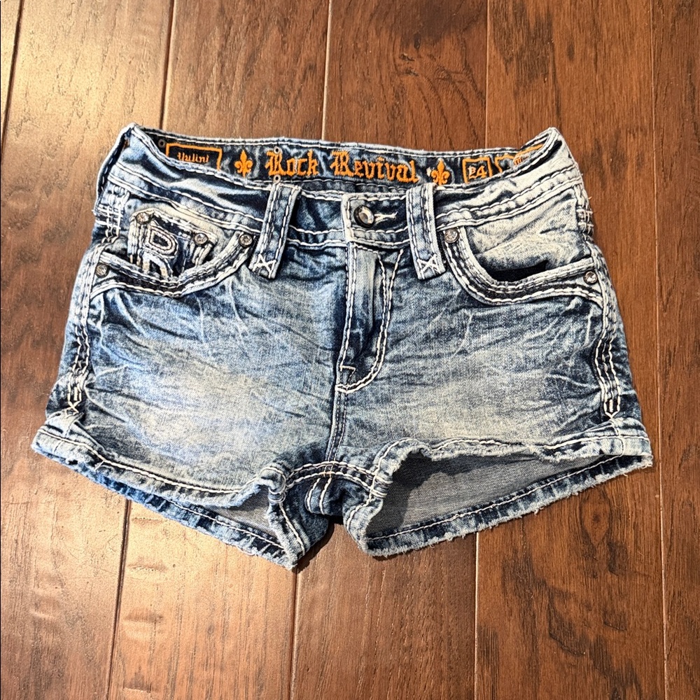 Rock Revival Light Blue Jean Shorts
